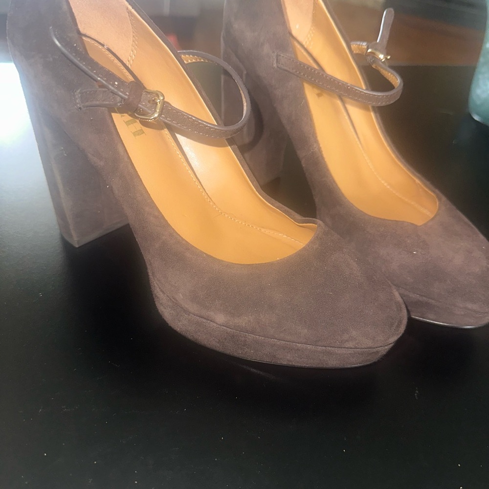 Coach Black Mary Jane Platform Heels